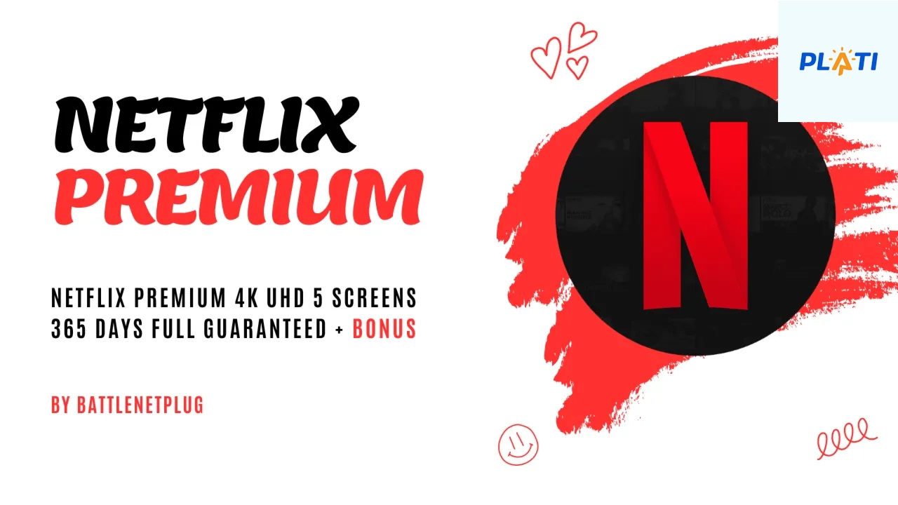 Netflix Премиум 4K 365 дней 5 экранов PayPal + бонус